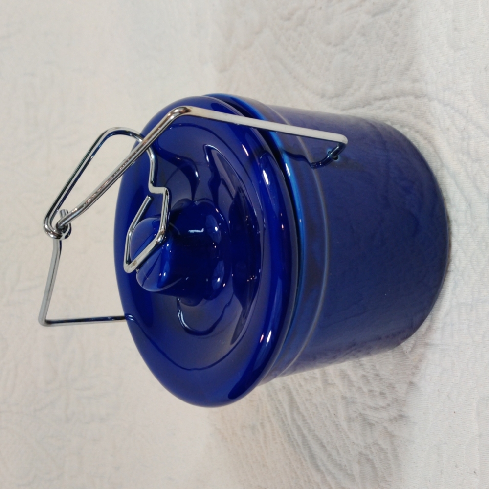 Calbolt Blue Ceramic Crock Pot - Picture 3 of 11